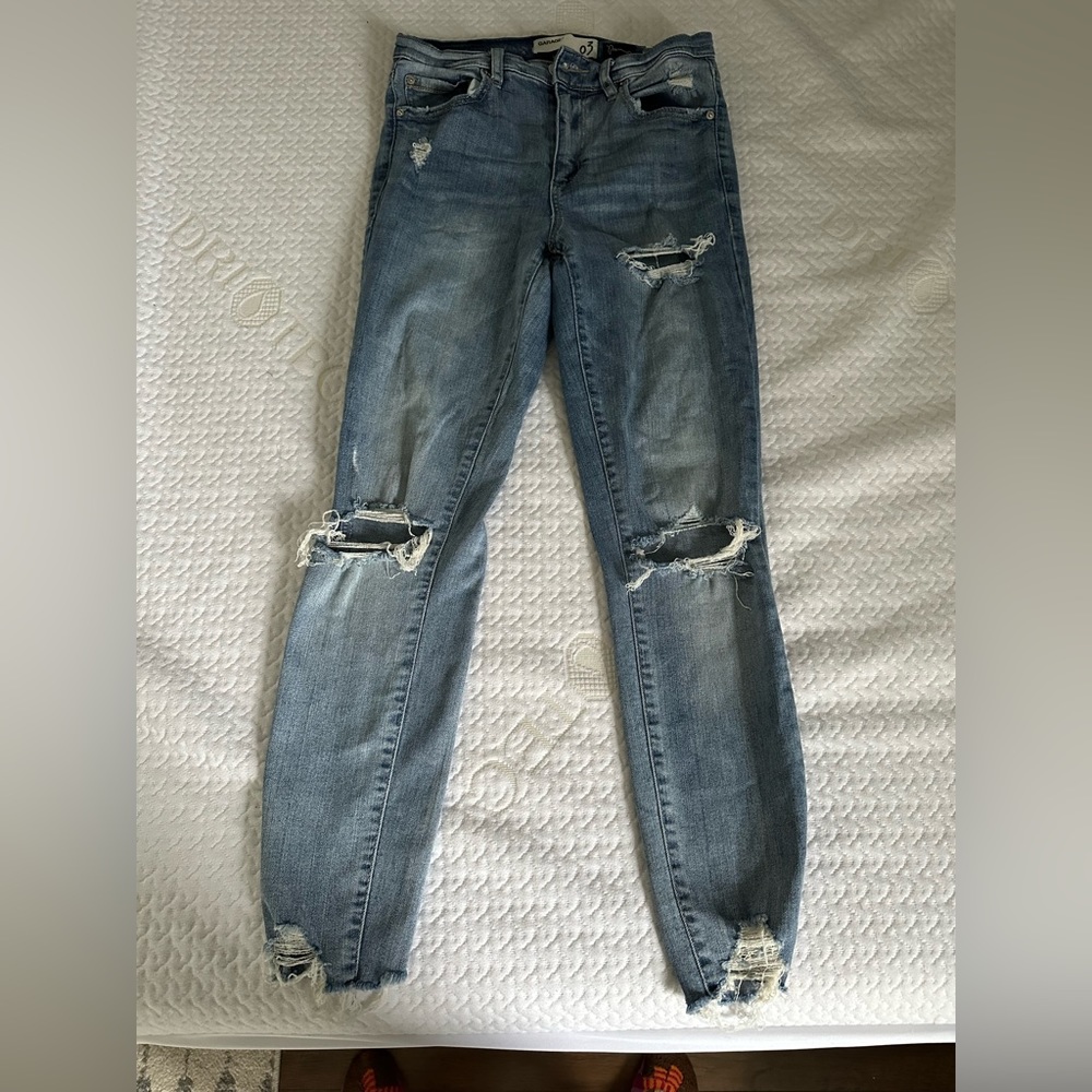 Garage high waisted cropped jeans